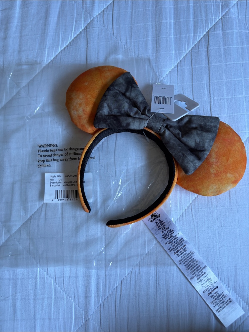 NWT Disney parks Minnie tie dye Halloween ears